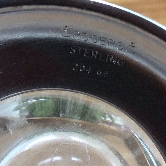 Vintage Rogers Sterling Silver/Glass Bud Vase - Picture 3 of 5